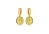 Gold Plated Sterling Silver Roman Coin Reversible Earrings