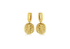 Gold Plated Sterling Silver Roman Coin Reversible Earrings