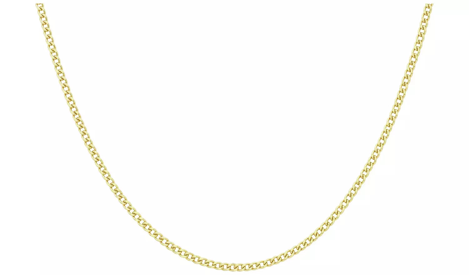 9ct Yellow Gold 80 Curb Chain Necklace
