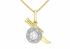 9ct Yellow Gold 0.02ct Diamond Cannon Pendant