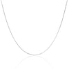 18ct White Gold Slim Octagonal Snake Chain