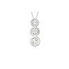 18ct White Gold 0.33ct Diamond Trilogy Pendant