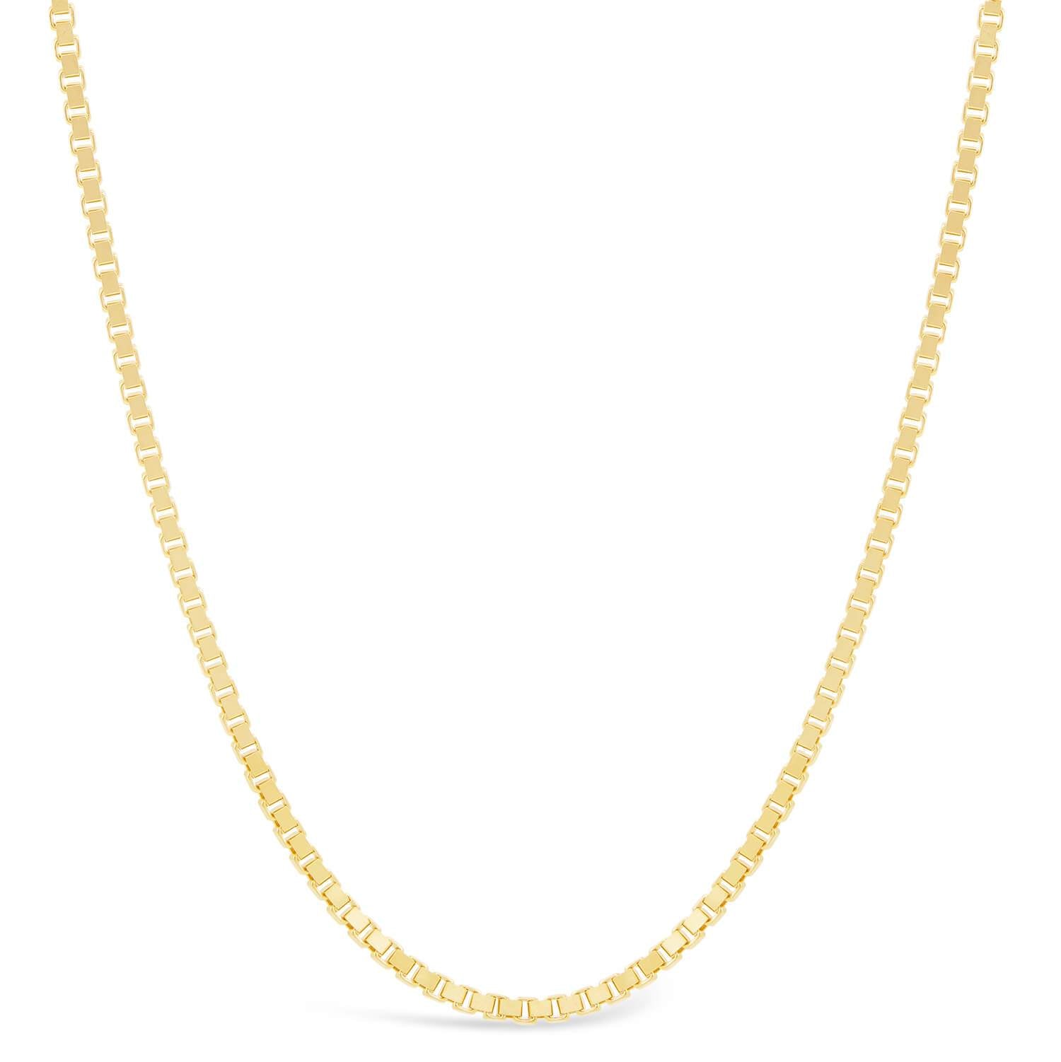9ct Yellow Gold 19 Venetian Slim Box Chain