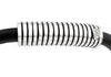 Hoxton London Men's Sterling Silver Stripe Leather Silver Magnetic  Bracelet