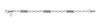 Hoxton London Men's Sterling Silver Stripe ylindrial Link Adjustable Bracelet