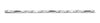 Hoxton London Men's Sterling Silver Black Sapphire Set Bar Bracelet