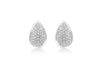 18ct White Gold 1.17ct Diamond Teardrop Earrings