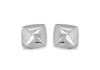 Hoxton London Men's Sterling Silver Square Pyramid Cufflinks