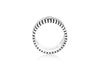 Hoxton London Men's Sterling Silver Stripe 2 Way Striped Band Ring
