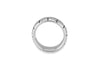 Hoxton London Men's Sterling Silver Brick Ribbed Ring