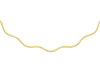 9ct Yellow Gold Flat Wave Omega Chain