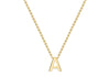 9ct Yellow Gold Initials Adjustable Necklace