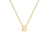 9ct Yellow Gold Initials Adjustable Necklace