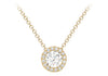 9ct Yellow Gold Zirconia Sliding Pendant Necklace