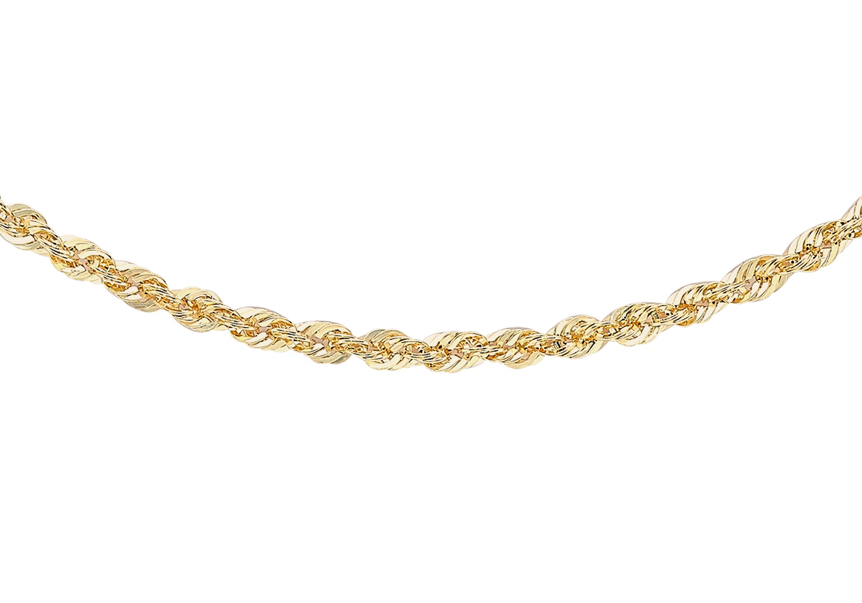 9ct Yellow Gold 2mm Rope Chain 41m/16"9