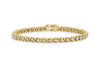 9ct Yellow Gold 1.00t Diamond Z Link Bracelet 18m/7"9