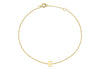 9ct Yellow Gold Initial Letter Bracelet