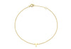 9ct Yellow Gold Initial Letter Bracelet