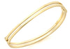 9ct Yellow Gold Double Tube Wave Bangle