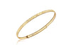 9ct Yellow Gold Diamond Cut Star Pattern Expandable Bangle