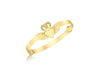 9ct Yellow Gold Claddagh Expandable Baby Bangle