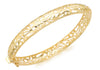 9ct Yellow Gold Art Nouveau Style Bangle