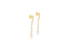 9ct Yellow Gold Marquise Zirconia Drop Earrings