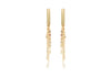 9ct Yellow Gold Tassel Bar Earrings