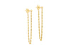 9ct Yellow Gold Rope Chain Loop Earrings