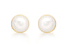 9ct Yellow Gold Freshwater Pearl 6mm Stud Earrings