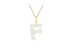 9ct Yellow Gold Fresh Water Pearls Initial Pendant