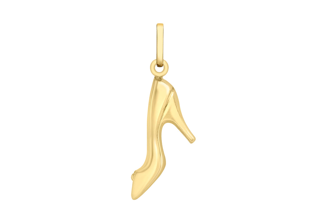 9ct Yellow Gold Stiletto Shoe Pendant