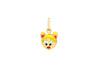 9ct Yellow Gold Enamel Girl Pendant