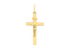 9ct Yellow Gold Polished Crucifix  Pendant