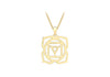 9ct Yellow Gold Root Chakra Pendant