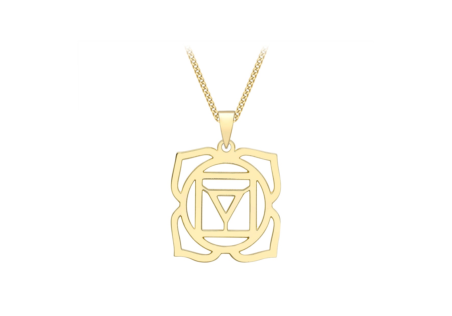 9ct Yellow Gold Root Chakra Pendant