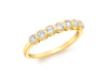 9ct Yellow Gold 7-Stone Zirconia  Eternity Ring