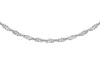9ct White Gold 2.3mm Twist Curb Chain 46m/18"9