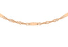 9ct Rose Gold 20 Twist Bar Curb Chain