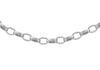 9ct White Gold 130 Oval Belcher  Chain 41m/16"9