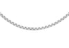 9ct White Gold 36 Diamond Cut Box Belcher  Chain 41m/16"9