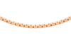 9ct Rose Gold 40 Mirror Box Chain
