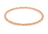 9ct Rose Gold 60 Diamond Cut Prince of Wales Bracelet 19m/7.5"9