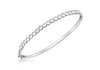 9ct White Gold 0.26t Diamond Tennis Bangle