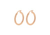 9ct Rose Gold 25mm Polished Creole Earrings