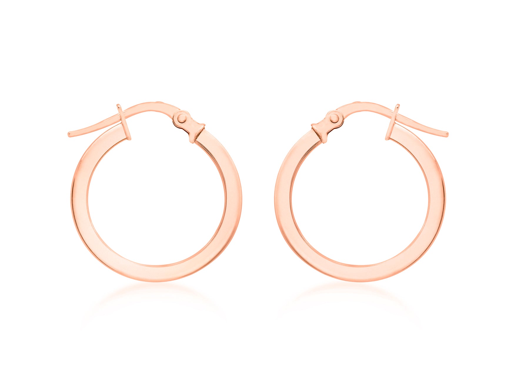 9ct Rose Gold 16mm Creole Earrings