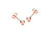 9ct Rose Gold 4mm Ball Stud Earrings