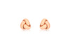 9ct Rose Gold 6mm Knot Stud Earrings