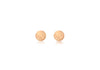 9ct Rose Gold 5mm Diamond Cut Ball Stud Earrings