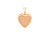 9ct Rose Gold Small Etched St Christopher Heart Locket